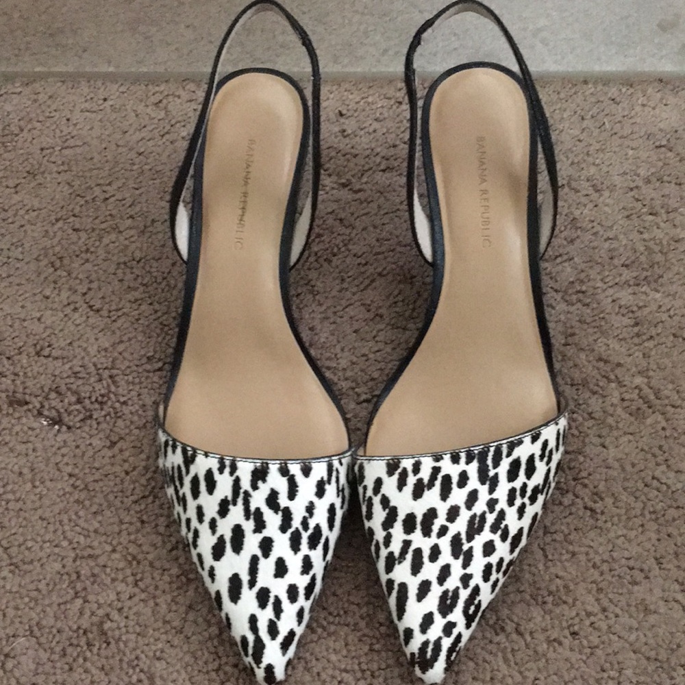Women’s leopard print Kitten heels designer size 8